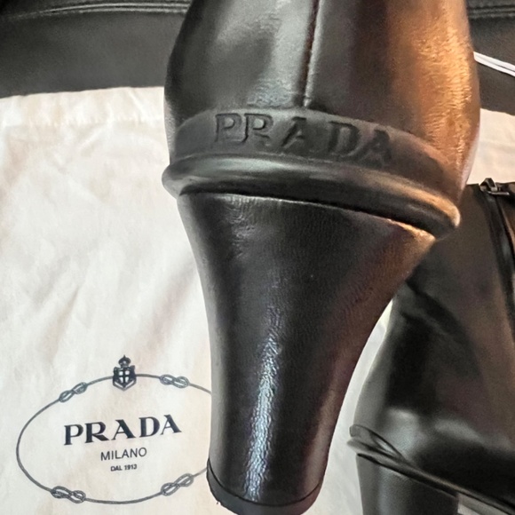Prada Prada Calzatore Donna Black Boots 38.5 (8.5 US) - Picture 4 of 9